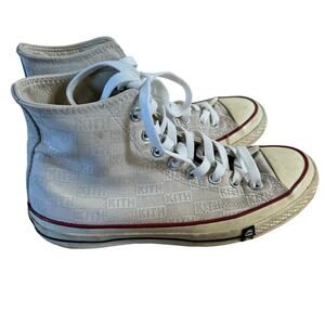 Converse Kith x Chuck 70 High Tops White Monogram Unisex Men 7 Womens 9 Sneakers